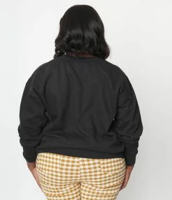 Murder Apparel Black Skeleton Hands Sweatshirt