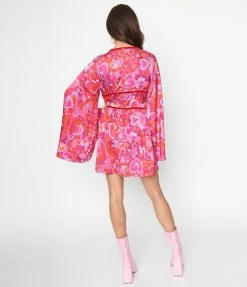 New Arrivals! Smak Parlour Pink Psychedelic Hearts Mini Dress