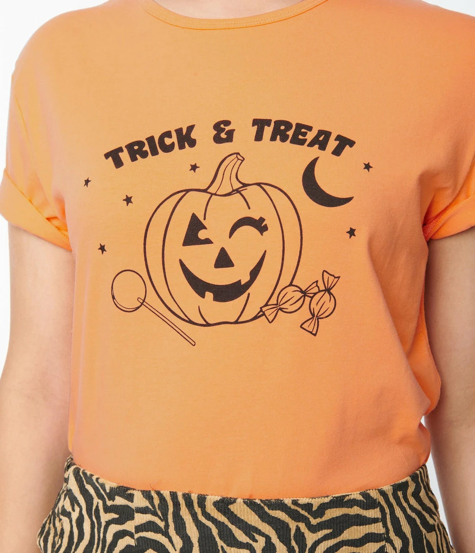 Miss Sparkling Sale Trick Or Treat Fitted Graphic Tee