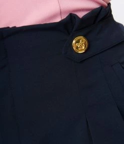 Unique Vintage Navy Wide Leg Pants Clothing