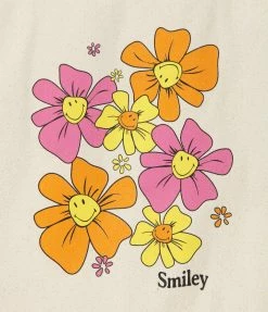 Handbags SmileyÂ® X Unique Vintage SmileyÂ® Daisy Tote