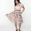 New Arrivals! Betty & Veronica X Unique Vintage Riverdale Adventures Print Swing Skirt