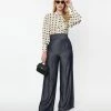 New Arrivals! Unique Vintage Grey Chambray High Waist Pants