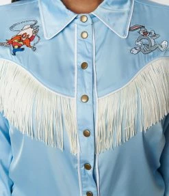 New Arrivals! Looney Tunes X Unique Vintage Bugs Bunny & Yosemite Sam Blouse