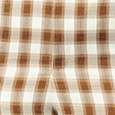 Unique Vintage Plus Size Brown & Ivory Plaid Wide Cuff Pants New Arrivals!