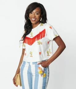 New Arrivals! Looney Tunes X Unique Vintage Tweety Love Crop Top