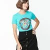 Threadless (Skinny Corp/Steven Rhodes) Deaths Daughters Roller Skate Club Fitted Tee Sale