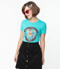 Threadless (Skinny Corp/Steven Rhodes) Deaths Daughters Roller Skate Club Fitted Tee Sale
