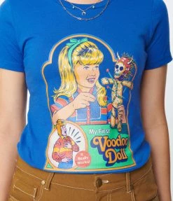 Threadless (Skinny Corp/Steven Rhodes) Sale My First Voodoo Doll Fitted Tee