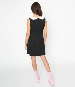 Smak Parlour Black & Pink Heart Bow Mini Dress New Arrivals!