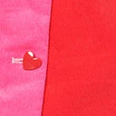 New Arrivals! Smak Parlour Pink & Red Heart Match Game Mini Skirt