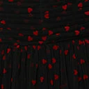Unique Vintage Black & Red Hearts Garden State Swing Dress Clothing