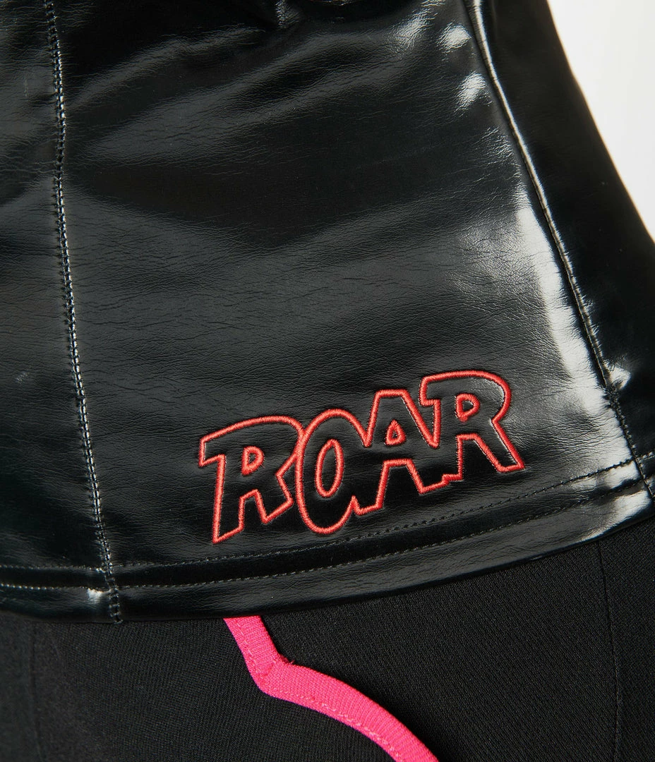 Betty & Veronica X Unique Vintage Black Vegan Leather Violet Top New Arrivals!