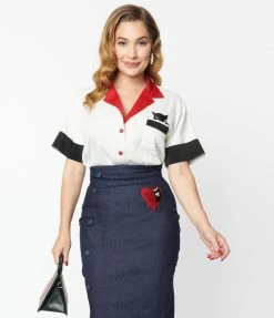 Emily The Strange X Unique Vintage Bad Kitten Club Diner Shirt