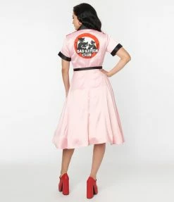 New Arrivals! Emily The Strange X Unique Vintage Bad Kitten Club Diner Dress