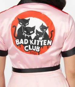 New Arrivals! Emily The Strange X Unique Vintage Bad Kitten Club Diner Dress