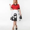 Emily The Strange X Unique Vintage Plus Size Good Nightmares Swing Wrap Skirt