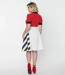 Emily The Strange X Unique Vintage Good Nightmares Swing Wrap Skirt New Arrivals!