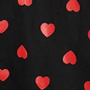 New Arrivals! Unique Vintage Plus Size Black & Red Hearts Brionne Pinafore Skirt