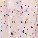 New Arrivals! Smak Parlour Pink Confetti Heart Tulle Mini Skirt