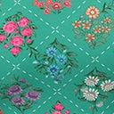 Clothing Unique Vintage Plus Size Green Floral Argyle Flare Dress