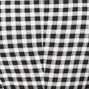 Clothing Unique Vintage Plus Size Black & Ivory Gingham Dahlia Swing Dress