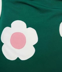 Smak Parlour Emerald & Pink Daisy Haute Gossip Mini Dress