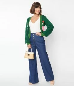 Clothing Smak Parlour Dark Denim Wide Leg Jeans