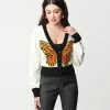 Clothing Smak Parlour Cream & Butterfly Cardigan