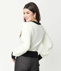 Clothing Smak Parlour Cream & Butterfly Cardigan