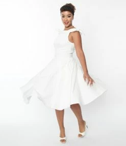 SHEEN Clothing Ltd Ivory Bridal Jessica Swing Dress New Arrivals!