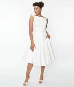SHEEN Clothing Ltd Ivory Bridal Jessica Swing Dress New Arrivals!