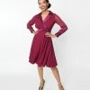 SHEEN Clothing Ltd Plum Polly Swing Dress