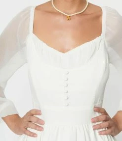 SHEEN Clothing Ltd Ivory Dior Bridal Swing Dress New Arrivals!