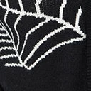 Heimish USA (Rachael) Plus Size Black Spiderweb Open Long Cardigan