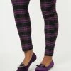 YRU (Strange Cvlt) Purple Velvet Lydia Bat Flats