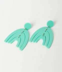 Anarchy Street Turquoise Arch Drop Earrings Jewelry