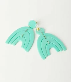 Anarchy Street Turquoise Arch Drop Earrings Jewelry