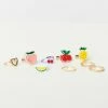 Anarchy Street Jewelry Fruit Kawaii Ring Set