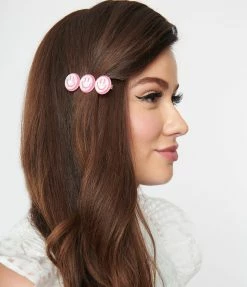 Anarchy Street Hair Accessories Happy Face Hair Clip Set