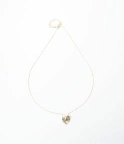 Anarchy Street Jewelry Golden Ripple Heart Pendant Necklace