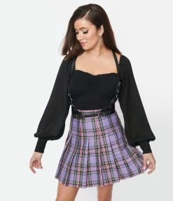 Anarchy Street Accessories Black Leatherette Suspender Belt