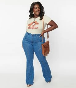 Saints & Hearts Clothing Plus Size Medium Denim Star Jeans