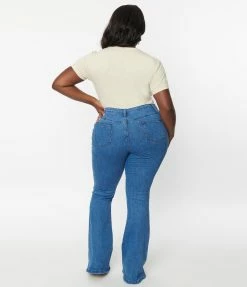 Saints & Hearts Clothing Plus Size Medium Denim Star Jeans