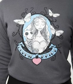 Corpse Bride X Unique Vintage Emily & Scraps Portrait Graphic Sweatshirt