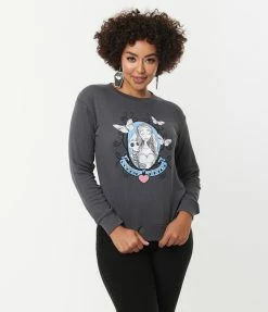 Corpse Bride X Unique Vintage Emily & Scraps Portrait Graphic Sweatshirt