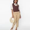 Hayden Trending Mustard Gingham Pants
