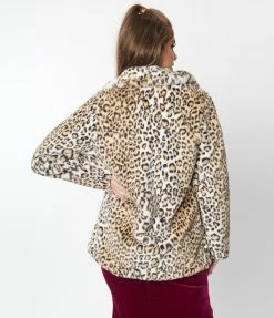Hayden Clothing Leopard Faux Fur Coat