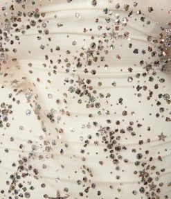 Hayden Clothing Plus Size Champagne Mesh & Iridescent Glitter Sequin Kimono