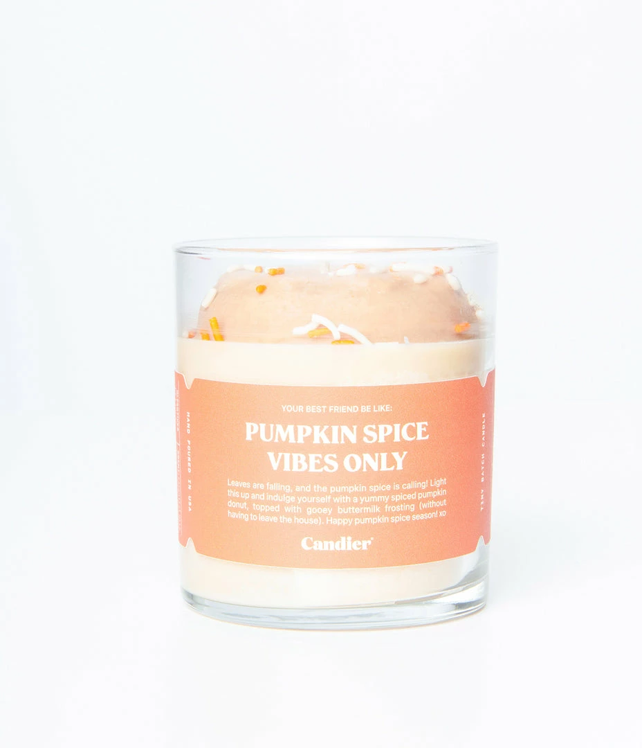 Candier Pumpkin Spice Vibes Only Candle